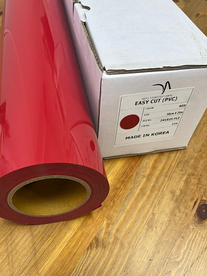 Easy Cut (PVC) Red, термотрансферная пленка