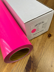 Soft Cut (PU) Neon Pink, термотрансферная пленка
