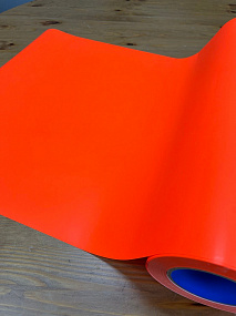 3D PUFF Neon Orange, термотрансферная пленка