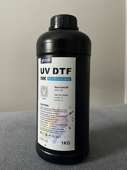 Grando PU Textile, UV DTF чернила Varnish (Лак), 1л